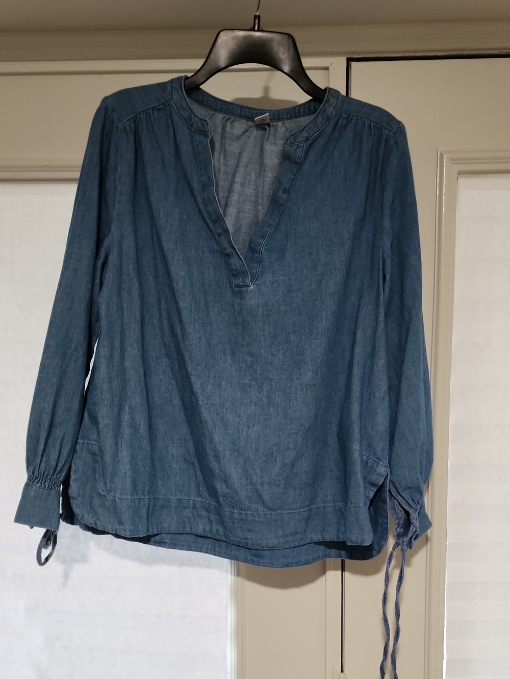 Old Navy Denim-Blue V-Neck Tunic